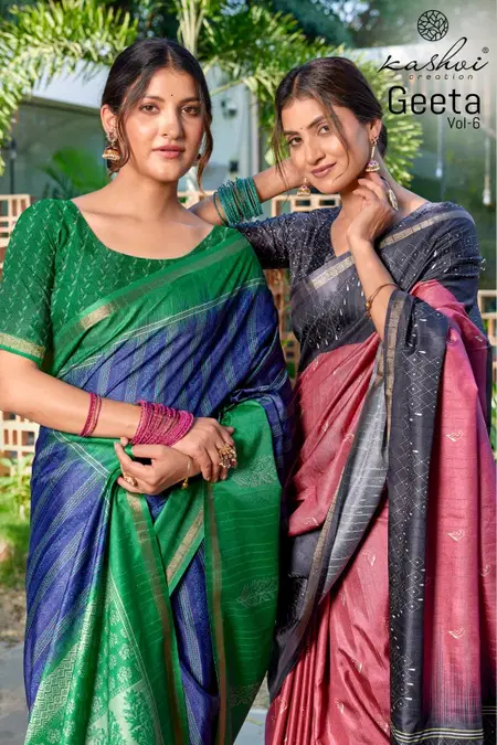 Geeta Vol 6 By Kashvi Simer Silk Wholesale Occasion Wear Saree In India